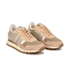 Pataugas ASTATE/MIXS F4H BEIGE -Pataugas Chaussure Pas Cher Magasin 628211 BASKET FEMME ASTATE F4H MIX S BEIGE 4