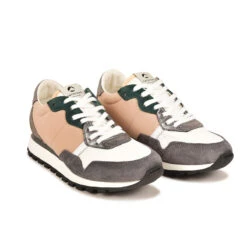 Pataugas ASTATE/MIX F4H ARGENT -Pataugas Chaussure Pas Cher Magasin 628285 BASKET FEMME ASTATE MIX GRIS PECHE web4