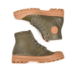 Pataugas AUTHENTIQUE M/G F4H KAKI -Pataugas Chaussure Pas Cher Magasin 628300 BOOTS FEMME AUTHENTIQUE M G F4H KAKI 6