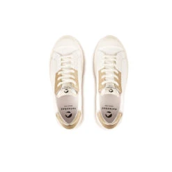 Pataugas ARAN/M F2H BLANC/DORÉ -Pataugas Chaussure Pas Cher Magasin BASKET FEMME ARAN M F2H BLANC DORE 6