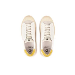 Pataugas ARAN/MIX F2H BLANC/JAUNE -Pataugas Chaussure Pas Cher Magasin BASKET FEMME ARAN MIX F2H BLANC JAUNE 6