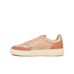 Pataugas BASALTE/SNME F2H BEIGE ROSÉ/DORÉ -Pataugas Chaussure Pas Cher Magasin BASKET FEMME BASALT F2H NUDE DORE 3