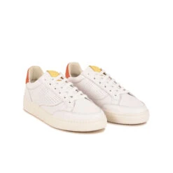 Pataugas BASALT/N F2H BLANC/CORAIL -Pataugas Chaussure Pas Cher Magasin BASKET FEMME BASALT N F2I BLANC CORAIL 628053 936 4