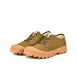 Pataugas AUTHENTIQUE L/T F2H VERT MILITAIRE -Pataugas Chaussure Pas Cher Magasin BASKET FEMME OG L T F2H VERT MILITAIRE 5