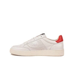Pataugas BASALTE/N H2H BLANC/ROUGE -Pataugas Chaussure Pas Cher Magasin BASKET HOMME BASALT N F2H BLANC ROUGE 3