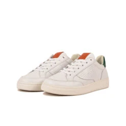 Pataugas BASALTE/N H2H BLANC/VERT -Pataugas Chaussure Pas Cher Magasin BASKET HOMME BASALT N H2H BLANC VERT 5
