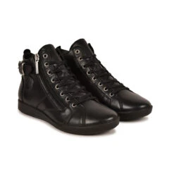 Pataugas PALME F4G NOIR -Pataugas Chaussure Pas Cher Magasin BASKETHAUTEFEMMEPALMEF4GNOIR4