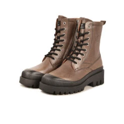 Pataugas AINOA B/CI F4I CAFE -Pataugas Chaussure Pas Cher Magasin BOOTS FEMME AINOA B CI F4I IMPRIME CAFE 628452 801 5