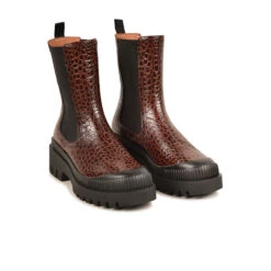 Pataugas AINOA CH/GR F4I CARAMEL -Pataugas Chaussure Pas Cher Magasin BOOTS FEMME AINOA CH GR F4I CARAMEL 628454 753 4