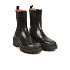 Pataugas AINOA CH/GR F4I NOIR -Pataugas Chaussure Pas Cher Magasin BOOTS FEMME AINOA CH GR F4I NOIR 628454 850 4