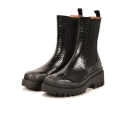 Pataugas AINOA CH/GR F4I NOIR -Pataugas Chaussure Pas Cher Magasin BOOTS FEMME AINOA CH GR F4I NOIR 628454 850 5