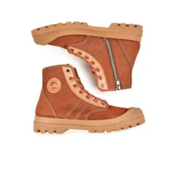 Pataugas AUTHENTIQUE ZIP/SCSH F4I TERRACOTTA -Pataugas Chaussure Pas Cher Magasin BOOTS FEMME OG ZIP SCSH F4I TERRACOTTA 628502 255 6