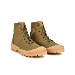 Pataugas AUTHENTIQUE/T F4G VERT MILITAIRE -Pataugas Chaussure Pas Cher Magasin BOOTS FEMME ORIGINALE T F4G VERT MILITAIRE 4