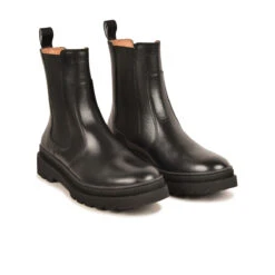 Pataugas VITUS H/N F4I NOIR -Pataugas Chaussure Pas Cher Magasin BOOTS FEMME VITUS H N F4I NOIR 628562 850 4