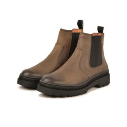 Pataugas VITUS/WL F4I TAUPE -Pataugas Chaussure Pas Cher Magasin BOOTS FEMME VITUS WL TAUPE 1628528 154 5