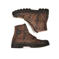 Pataugas AUTHENTIQUE MADE IN FRANCE F4G Tartan Marron -Pataugas Chaussure Pas Cher Magasin BOOTS HOMME AUTHENTIQUE W H4G TARTAN MARRON 6
