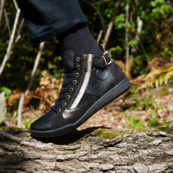 Pataugas PALME/MIX F4H NOIR/DORÉ -Pataugas Chaussure Pas Cher Magasin F Palme F2H Noir 263b3c89 adce 4700 b3a0 84f3c78b417d