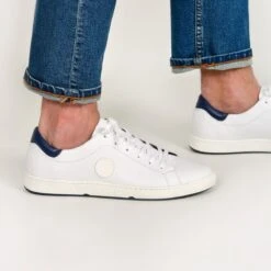 Pataugas JAYO H2G BLANC/MARINE -Pataugas Chaussure Pas Cher Magasin JAYO H2G BLANC MARINE WEB