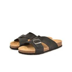 Pataugas LUDO/MIX H2I NOIR -Pataugas Chaussure Pas Cher Magasin SANDALE HOMME LUDO MIX H2I NOIR 628533 850 5