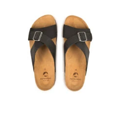 Pataugas LUDO/MIX H2I NOIR -Pataugas Chaussure Pas Cher Magasin SANDALE HOMME LUDO MIX H2I NOIR 628533 850 6